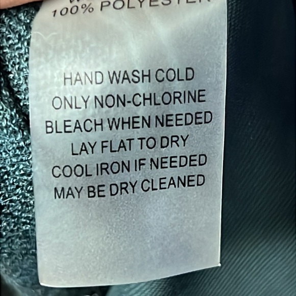 Soft Surroundings Women Sweater XS Wool Alpaca Pleated High Low Cozy Career Grn - Picture 7 of 9